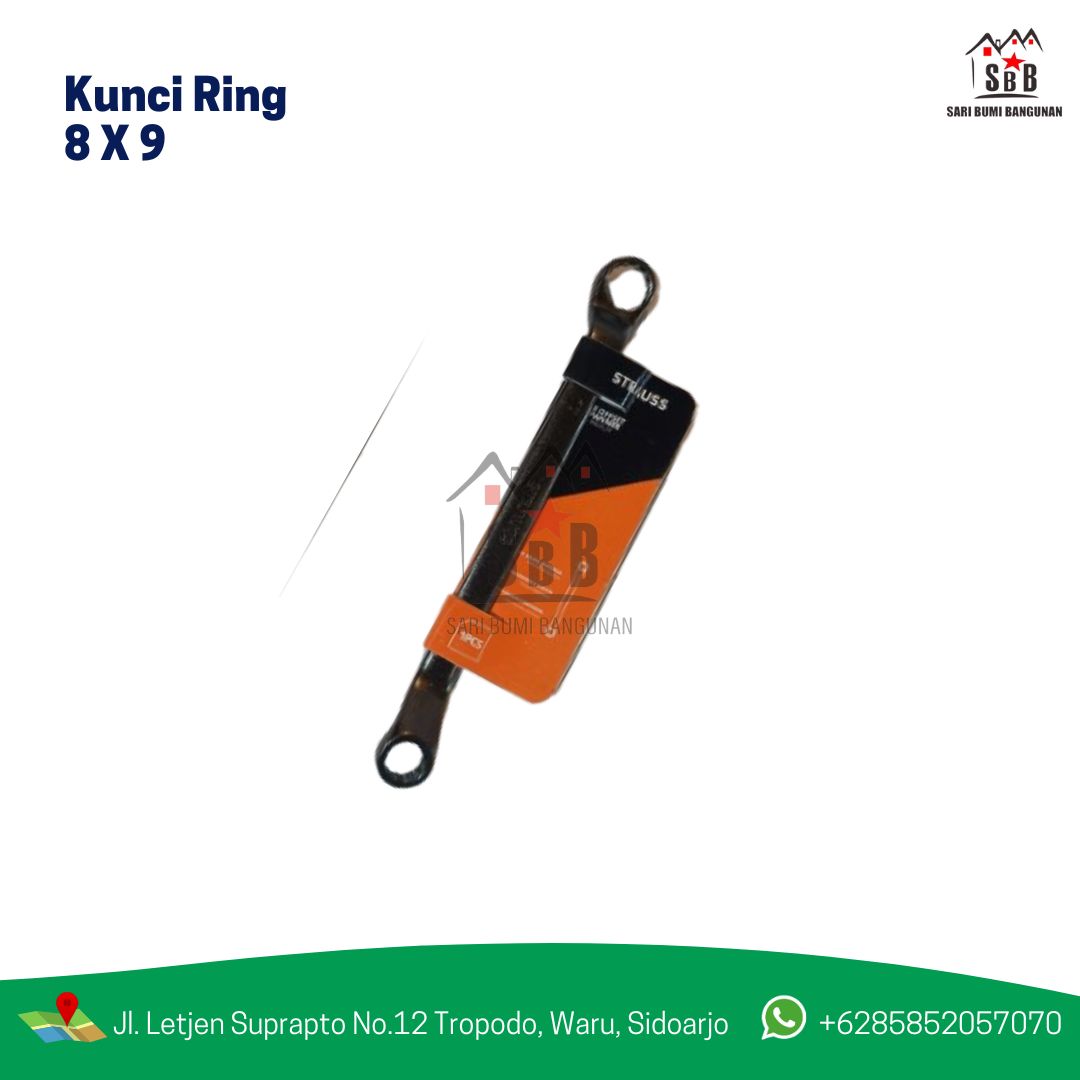 Kunci Ring 8 X 9